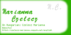marianna czelecz business card